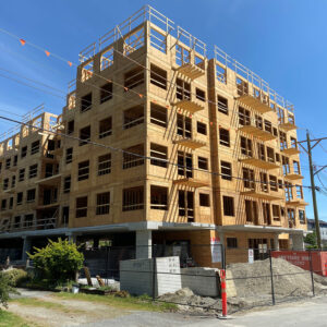 Prefabricated Wood Frame Apartment Construction in British Columbia